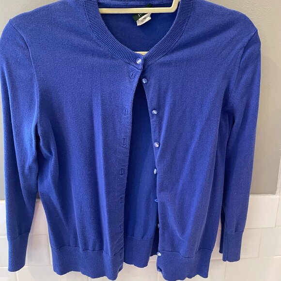 J. Crew Women's Lightweight Purple Blue Jackie Cardigan | S - Picture 1 of 4